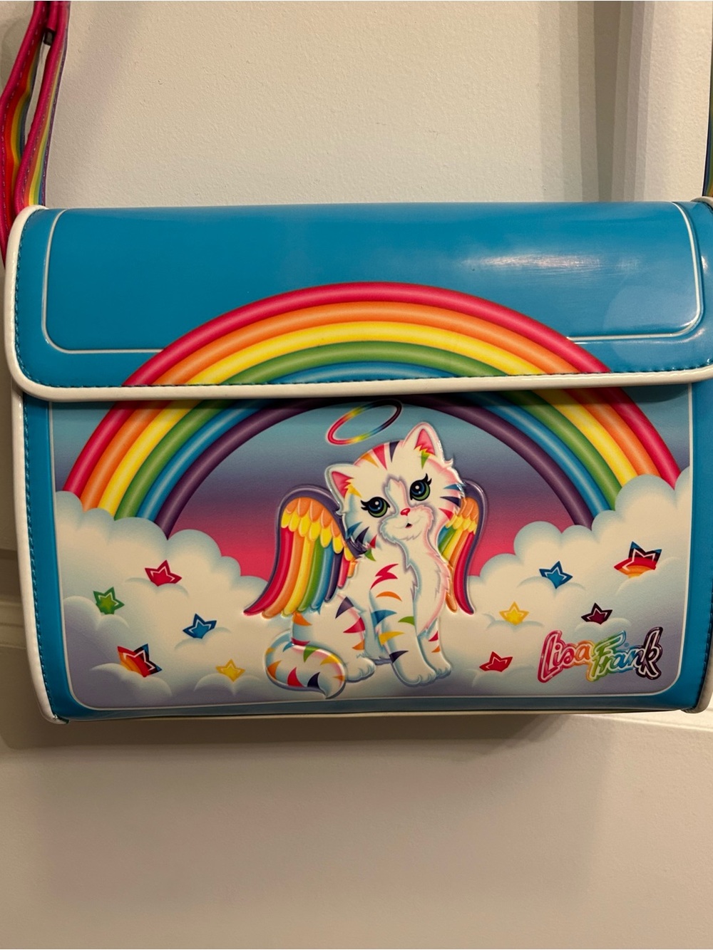 Lisa Frank x Loungefly Angel Kitty Cross Body Bag